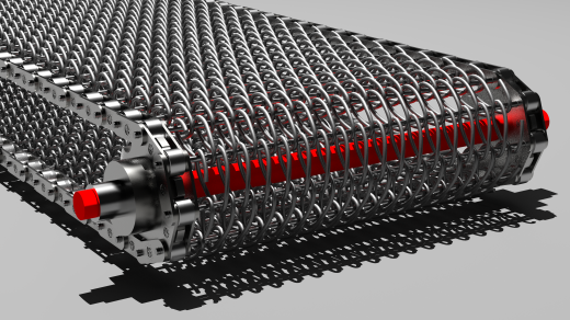 metallic金属输送带结构3D图纸 STP IGS格式缩略图